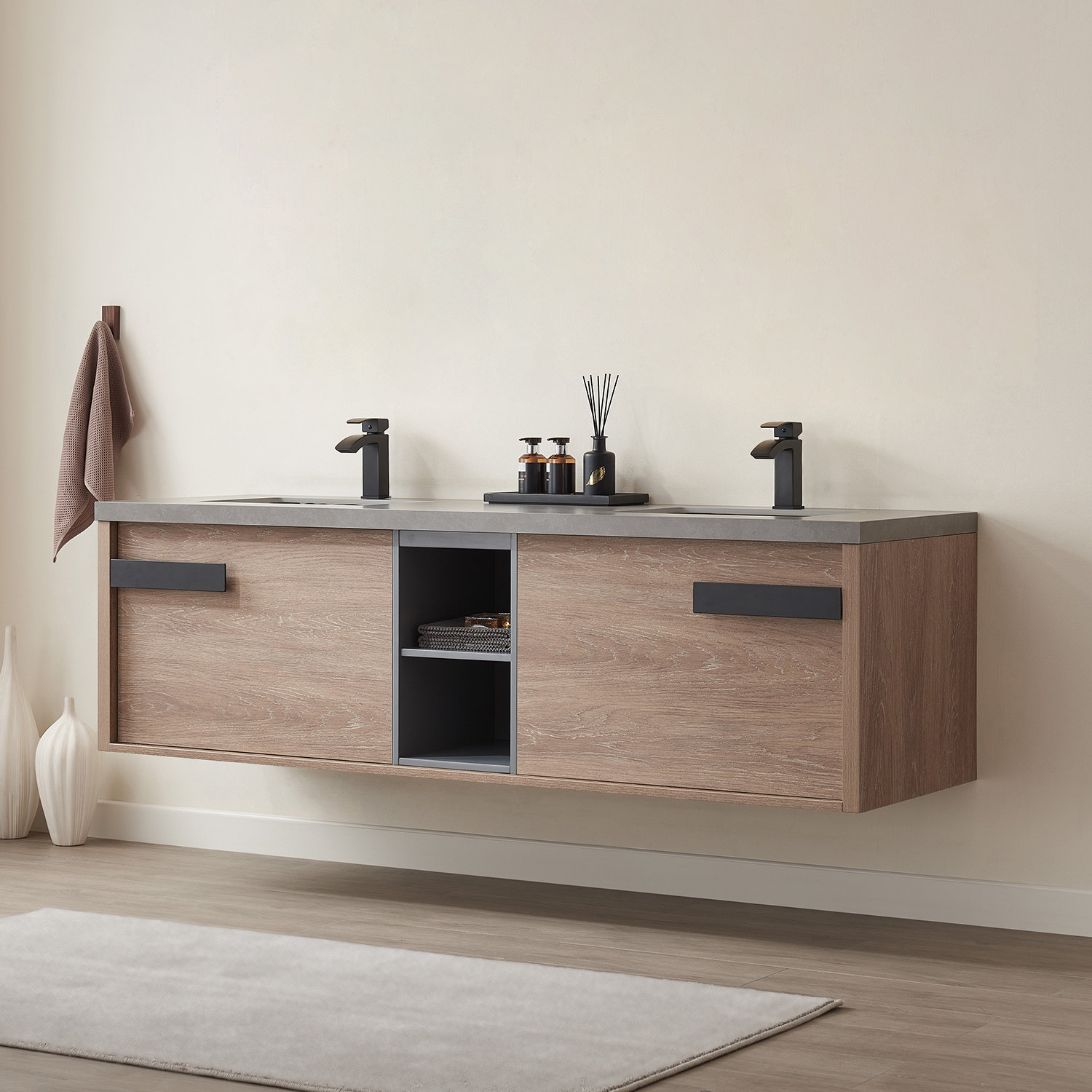 Allmodern Ensemble De Meuble Lavabo Double Po Deckland Et Avis